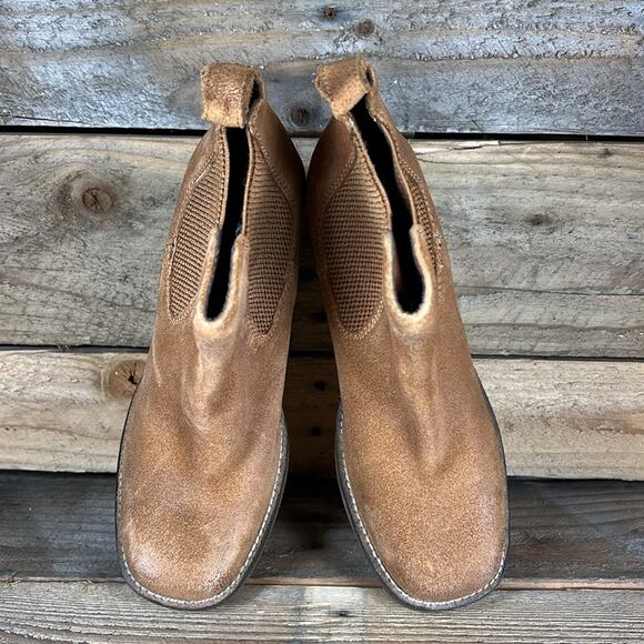 Diba Ser Eeta Suede Bootie - Cognac - 7 - New without box - Picture 5 of 9